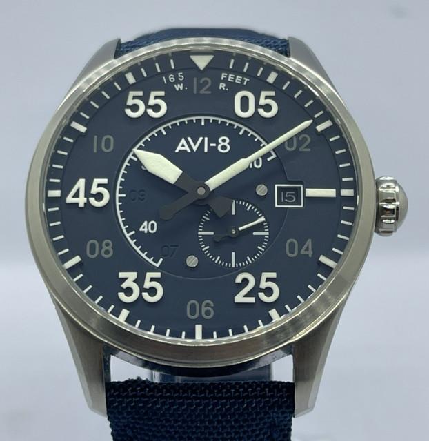 Avi-8 Spitfire Type 300 Automatic Av-4073-11 21 Jewels Sapphire Watch