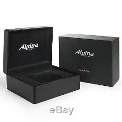 Alpina Alpiner Homme 44mm Bracelet Cuir Noir Automatique Montre AL-525BR5AQ6