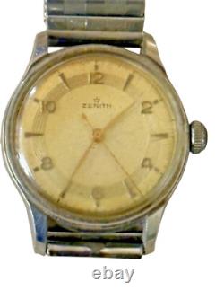 Ancienne Montre Automatic Automatique Zénith Fonctionne Bracelet Extensible Ancienne Montre Automatic Automatique Zénith Fonctionne Bracelet Extensible