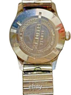 Ancienne Montre Automatic Automatique Zénith Fonctionne Bracelet Extensible Ancienne Montre Automatic Automatique Zénith Fonctionne Bracelet Extensible