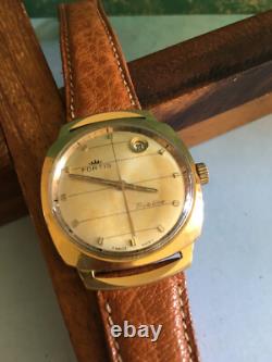 Ancienne Montre Bracelet Homme Automatic FORTIS TRUE LINE Plaqué Or