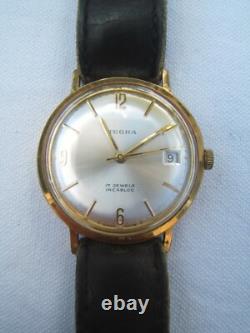 Ancienne montre TEGRA 17 JEWELS INCABLOC Années 50 swiss made