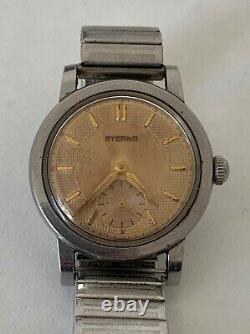 Ancienne rare montre Eterna secondes watch swiss fonctionne