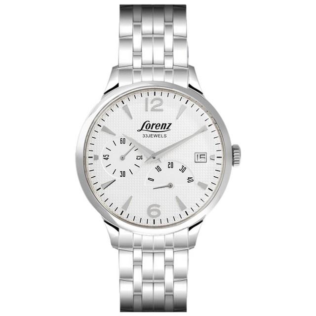 Automatique Montre Homme Lorenz 30160aa Acier Inoxydable Blanc