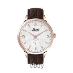 Automatique Montre Homme LORENZ 30161DD Cuir Brun Gold Rose Automatique Montre Homme LORENZ 30161DD Cuir Brun Gold Rose