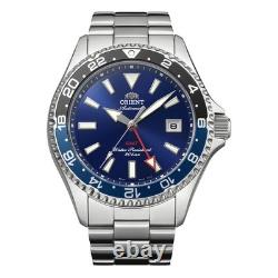 Automatique Montre Homme ORIENT KAMASU MAKO GMT RA-BC0003L30B Acier Bleu