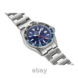 Automatique Montre Homme ORIENT KAMASU MAKO GMT RA-BC0003L30B Acier Bleu