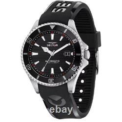 Automatique Montre Homme SECTOR 230 R3221161002 Silicone Noir Sub 100 mt