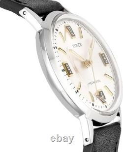 Automatique Montre Homme TIMEX MARLIN HANDWING TW2V44700 Cuir Noir