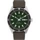 Automatique Montre Homme Timex Waterbury Tw2v24700 Cuir Brun Vert