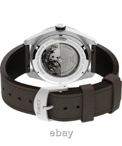 Automatique Montre Homme TIMEX WATERBURY TW2V24700 Cuir Brun Vert Automatique Montre Homme TIMEX WATERBURY TW2V24700 Cuir Brun Vert