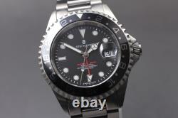 Avec boîte Montre automatique pour homme Steinhart Ocean One GMT noire 42 m Avec boîte Montre automatique pour homme Steinhart Ocean One GMT noire 42 m