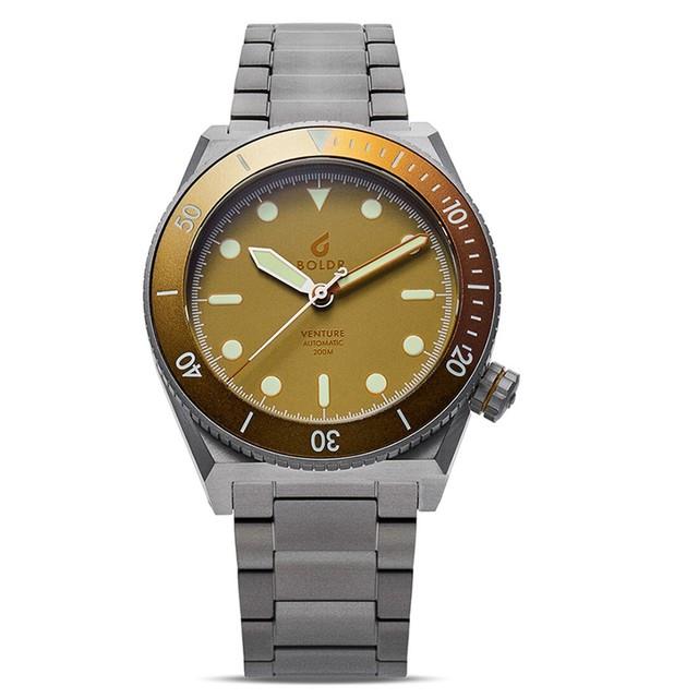 Boldr Staghorn Automatique Titane Beige Aluminium Saphir Montre Homme