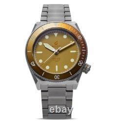 BOLDR STAGHORN Automatique Titane Beige Aluminium Saphir Montre Homme