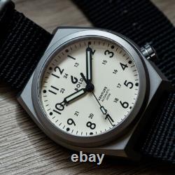 BOLDR VENTURE IVORY Automatique Titane Blanc Tissu Saphir Montre Homme