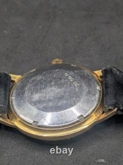 BUCHERER Automatic 21 Jewels Black Dial 34mm Vintage Swiss Watch 1960s
