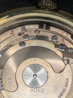 BUCHERER Automatic 21 Jewels Black Dial 34mm Vintage Swiss Watch 1960s