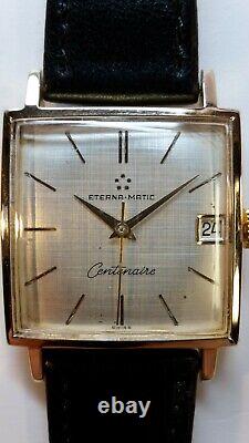 Belle montre vintage automatique ETERNA-MATIC CENTENAIRE (cal. 1438U) Révisée