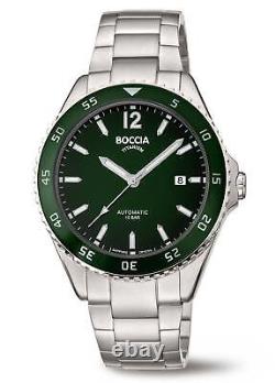 Boccia Titane 3653-02 Montre Automatique Homme Vert