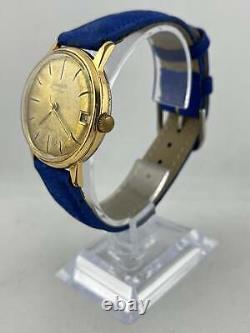 Bracelet Hommes Glashütte Gub Automatique Calibre 67.1 Avec Bleu