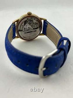 Bracelet Hommes Glashütte Gub Automatique Calibre 67.1 Avec Bleu