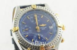 Breitling Chronomat Montre Hommes B13050.1 Automatique Chrono Beau État Bleu