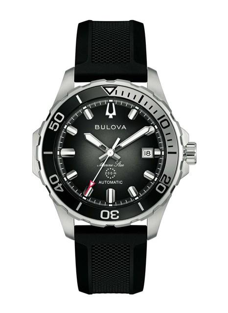 Bulova 98b465 Marine Star Montre Plong&eacute;e Automatique 200m Saphir Gris &Oslash;41mm