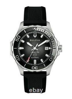 Bulova 98B465 Marine Star Montre Plongée Automatique 200m Saphir Gris Ø41mm
