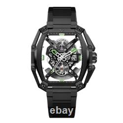 CIGA Design Z Hunter Automatique Squelette Acier PVD Tonneau Noir Montre Homme