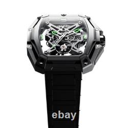 CIGA Design Z Hunter Automatique Squelette Acier PVD Tonneau Noir Montre Homme