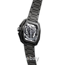 CIGA Design Z Hunter Automatique Squelette Acier PVD Tonneau Noir Montre Homme