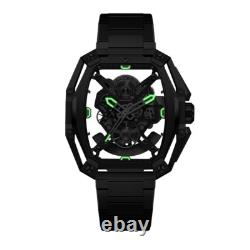 CIGA Design Z Hunter Automatique Squelette Acier PVD Tonneau Noir Montre Homme