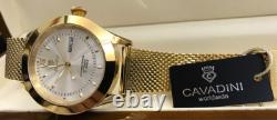 Cavadini Montre Automatique Homme Miyota Calibre 8205 Jour Date Inox Saphir Cavadini Montre Automatique Homme Miyota Calibre 8205 Jour Date Inox Saphir