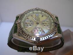 Chronographe Breitling Chronomat A13050 Balai Cadran Automatique Montre Hommes
