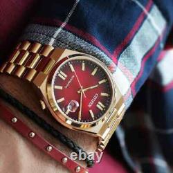 Citizen NJ0153-82X automatique cadran rouge ton or rose acier inoxydable Tsuyosa