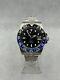 Custom 40mm Black And Bleu Gmt Watch Mod Style Batman Automatic Nh34