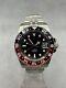 Custom 40mm Black And Red Gmt Watch Mod Style Pepsi Automatic Nh34