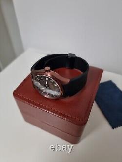 Custom Automatic Watch Copper Coffee Color And Military Green Brown SeikoModNH35