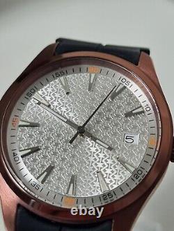 Custom Automatic Watch Copper Coffee Color And Silver White Dial SeikoModNH35