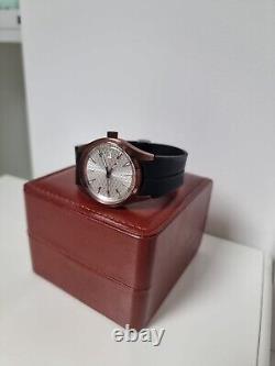 Custom Automatic Watch Copper Coffee Color And Silver White Dial SeikoModNH35