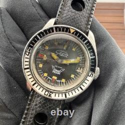 Diver Squale Automatique ETA 2783 Années 70 Double Medium 30 ATM Bakélite