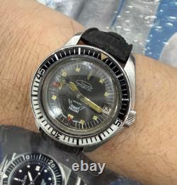 Diver Squale Automatique ETA 2783 Années 70 Double Medium 30 ATM Bakélite