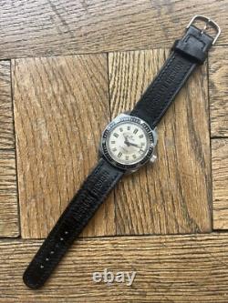 Diving Watch EDOX Automatique Montre Vintage Plongee Acier Fonctionne