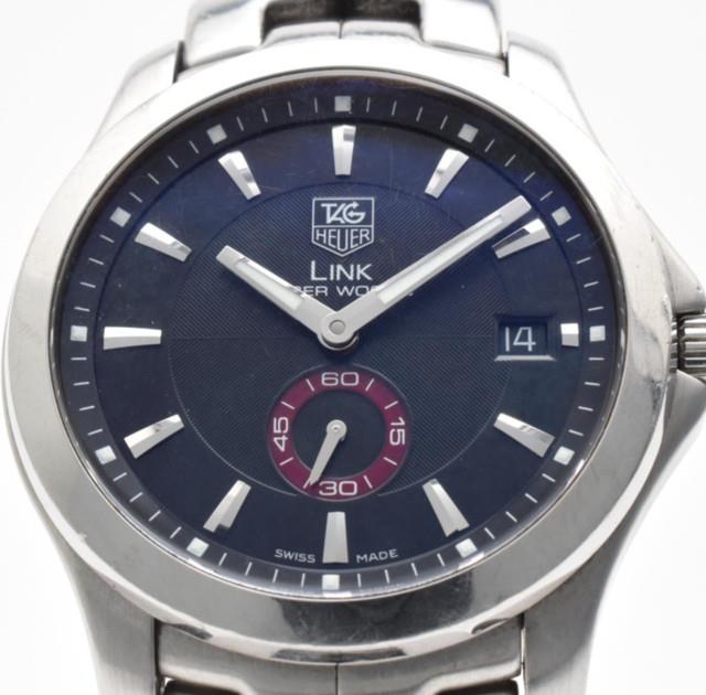 Exc+5? Tag Heuer Link Tiger Woods Wj2110 Montre Automatique Pour Homme Petite