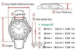 Exc+4 Montre Homme Automatique Omega De Ville Tool 107 36mm Cadran Argenté