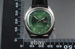 Exc+5 Montre Homme Vintage Seiko 5 6309-8800 Cadran Vert Automatique Jour Date