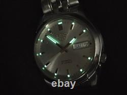 Exc+5 Montre automatique homme SEIKO 5 SNK355 7S26-01V0 cadran argenté 37 Exc+5 Montre automatique homme SEIKO 5 SNK355 7S26-01V0 cadran argenté 37