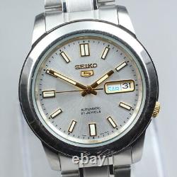 Exc + 5 Montre automatique pour homme Seiko 5 7S26-02W0 à cadran blanc du