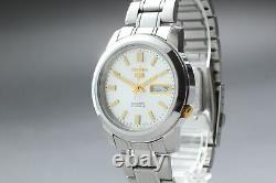 Exc + 5 Montre automatique pour homme Seiko 5 7S26-02W0 à cadran blanc du