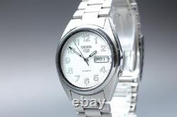 Exc+5 Montre automatique pour homme Seiko 5 7S26-3180 argent blanc du JAPON